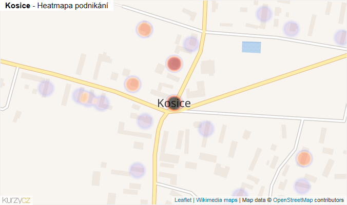Mapa Kosice - Firmy v části obce.