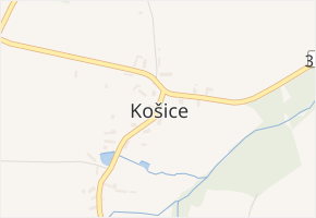 Košice v obci Košice - mapa části obce