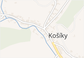 Košíky v obci Košíky - mapa části obce