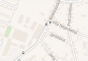 Boleslavská v obci Kosmonosy - mapa ulice