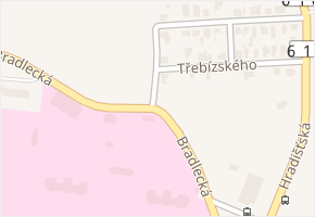 Bradlecká v obci Kosmonosy - mapa ulice