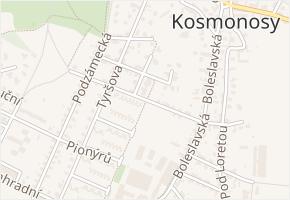 Karla Veselého v obci Kosmonosy - mapa ulice