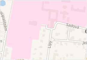 Lípy v obci Kosmonosy - mapa ulice