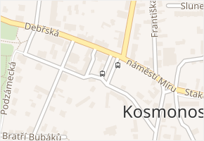 náměstí Míru v obci Kosmonosy - mapa ulice
