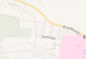 Těšnovská v obci Kosmonosy - mapa ulice