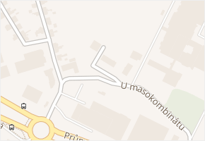U masokombinátu v obci Kosmonosy - mapa ulice