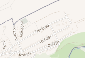 Štěrková 234 v obci Kosoř - mapa ulice