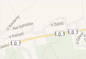 U Hřiště v obci Kosoř - mapa ulice