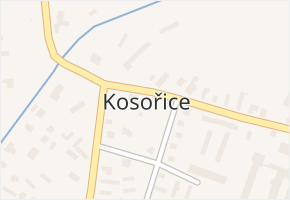 Kosořice v obci Kosořice - mapa části obce