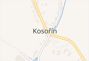 Kosořín v obci Kosořín - mapa části obce