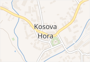 Kosova Hora v obci Kosova Hora - mapa části obce