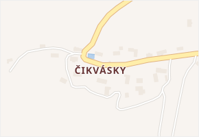 Čikvásky v obci Košťálov - mapa části obce