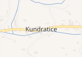 Kundratice v obci Košťálov - mapa části obce