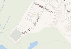 Školní v obci Košťany - mapa ulice