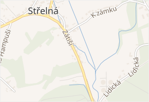 Zátiší v obci Košťany - mapa ulice