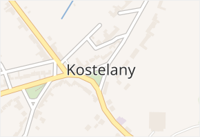Kostelany v obci Kostelany - mapa části obce