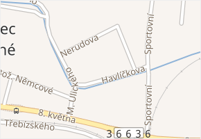 Havlíčkova v obci Kostelec na Hané - mapa ulice