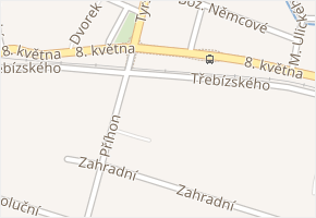 Třebízského v obci Kostelec na Hané - mapa ulice