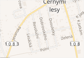 Dobrovského v obci Kostelec nad Černými lesy - mapa ulice