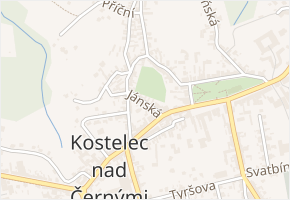 Jánská v obci Kostelec nad Černými lesy - mapa ulice