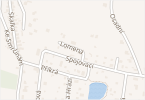 Lomená v obci Kostelec nad Černými lesy - mapa ulice