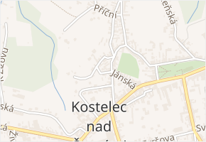 Nová v obci Kostelec nad Černými lesy - mapa ulice