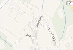 Poustka v obci Kostelec nad Černými lesy - mapa ulice