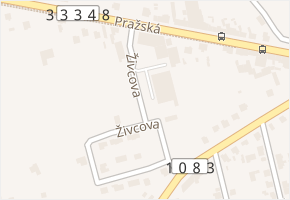 Pražská v obci Kostelec nad Černými lesy - mapa ulice