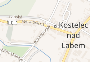 Bažantnická v obci Kostelec nad Labem - mapa ulice