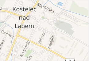 Havlíčkova v obci Kostelec nad Labem - mapa ulice