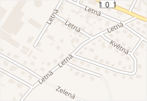 Letná v obci Kostelec nad Labem - mapa ulice