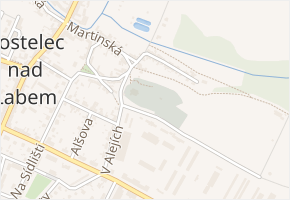 Martinů v obci Kostelec nad Labem - mapa ulice