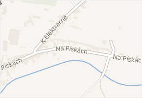 Na Pískách v obci Kostelec nad Labem - mapa ulice