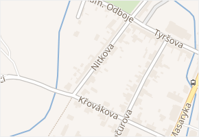 Nitkova v obci Kostelec nad Labem - mapa ulice