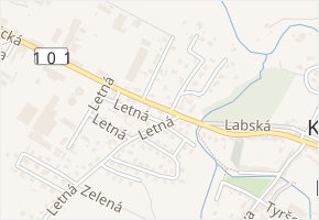 Smetanova v obci Kostelec nad Labem - mapa ulice
