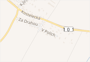 V Polích v obci Kostelec nad Labem - mapa ulice