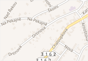 Drtinova v obci Kostelec nad Orlicí - mapa ulice