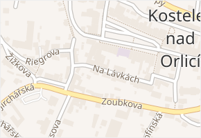 Na Lávkách v obci Kostelec nad Orlicí - mapa ulice