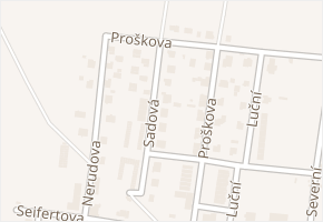 Sadová v obci Kostelec nad Orlicí - mapa ulice