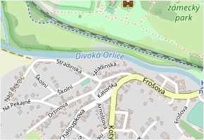 Stradinská v obci Kostelec nad Orlicí - mapa ulice