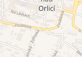 Zoubkova v obci Kostelec nad Orlicí - mapa ulice