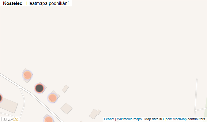 Mapa Kostelec - Firmy v obci.
