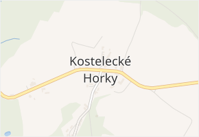 Kostelecké Horky v obci Kostelecké Horky - mapa části obce