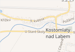 Na Lacinově louce v obci Kostomlaty nad Labem - mapa ulice
