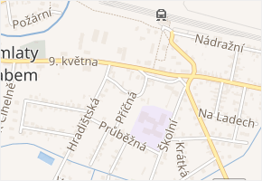 Na Obci v obci Kostomlaty nad Labem - mapa ulice
