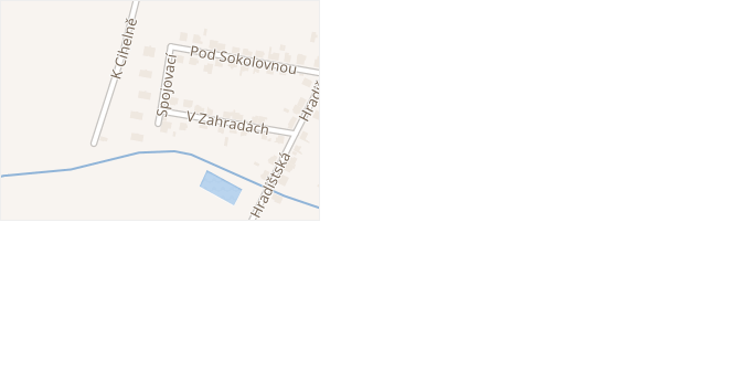Spojovací v obci Kostomlaty nad Labem - mapa ulice