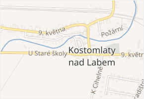 U Staré školy v obci Kostomlaty nad Labem - mapa ulice