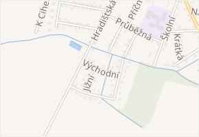Východní v obci Kostomlaty nad Labem - mapa ulice