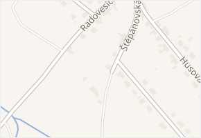 Štěpánovská v obci Kostomlaty pod Milešovkou - mapa ulice