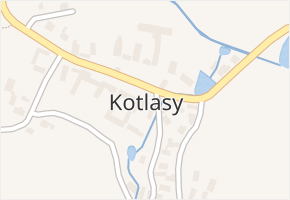 Kotlasy v obci Kotlasy - mapa části obce